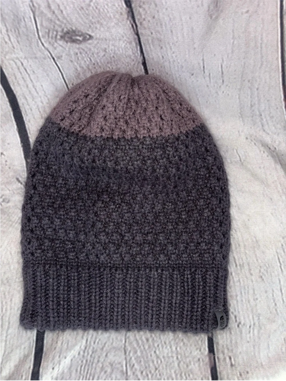 The North Face Beanie Hat Purple Cuff Knit One Size Warm Ski Cap Classic Winter
